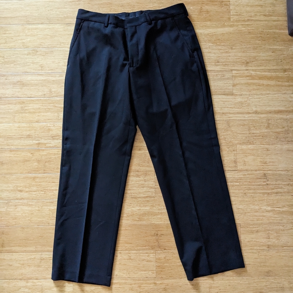 Express Director cut pants, 32x30, black stretch wool